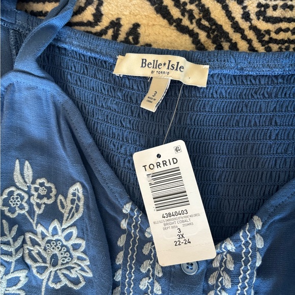 Plus Size NWT Belle Isle Button Front Midi Dress - Picture 6 of 7